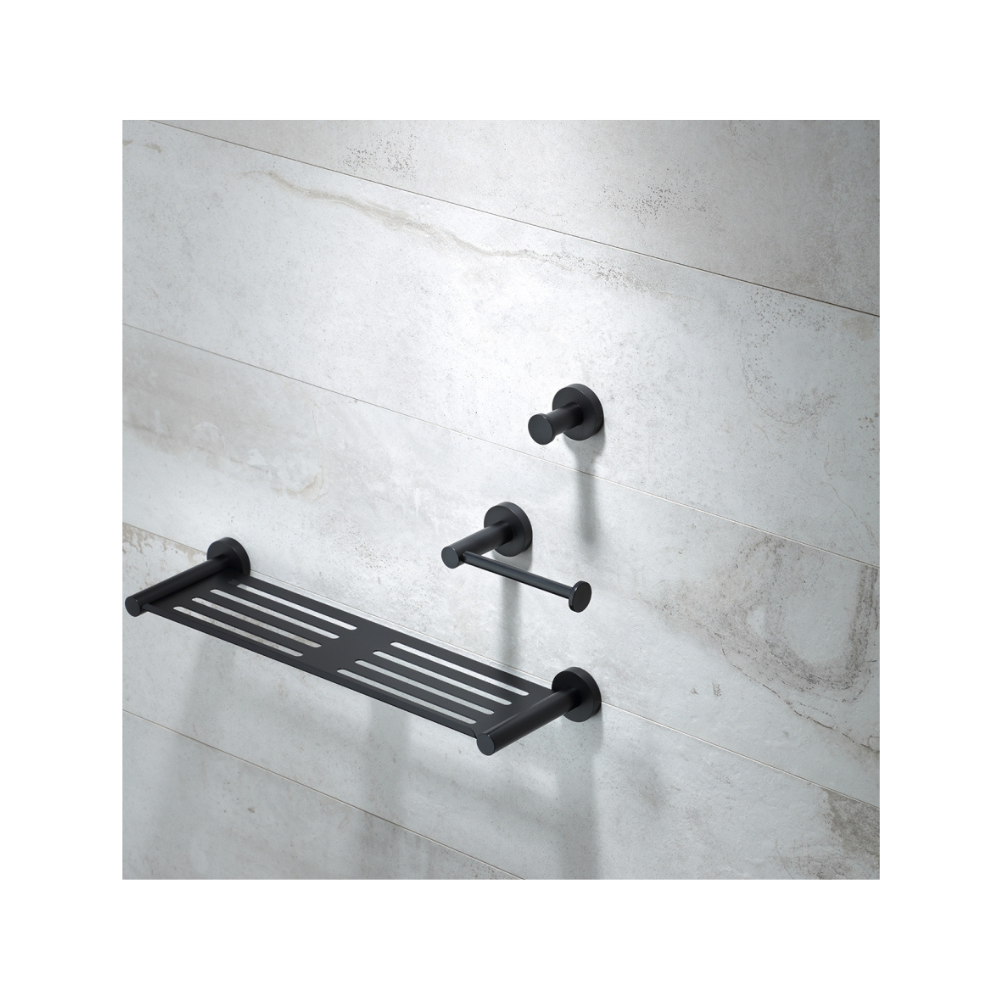 Heirloom - Aura 800mm Double Towel Rail Noir - AUDTR800N