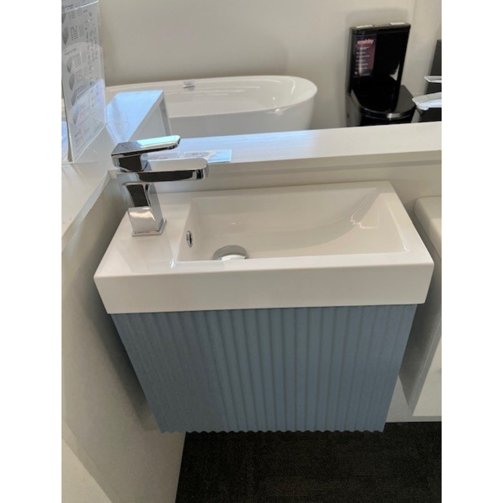 Newtech Porscha 500 Junior wall hung vanity with Turnberry Front -Iceberg - 4704L IB TB