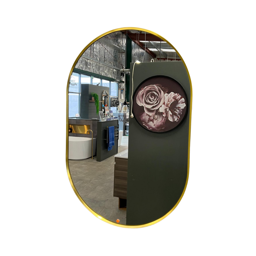 Waterware - Oval 900x600 Mirror - Gold Frame