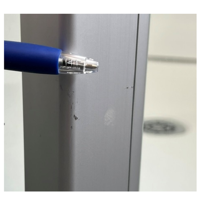 Clearlite Millennium Square Shower Door & Return Panel - Satin/chrome