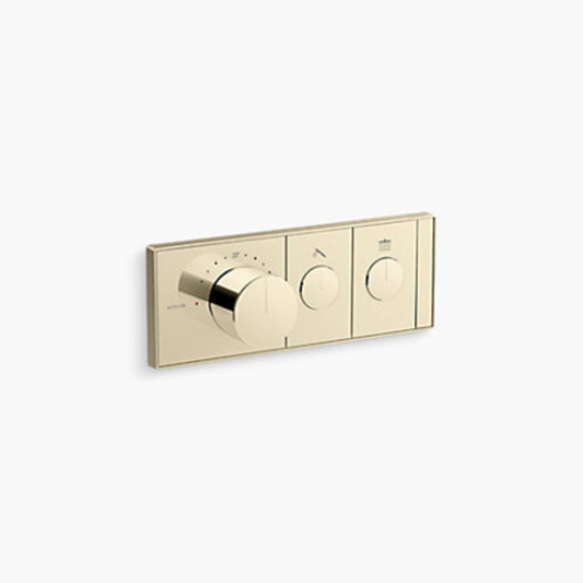 Kohler - Anthem™ Two-outlet recessed mechanical thermostatic valve control c/w thermostatic Valve