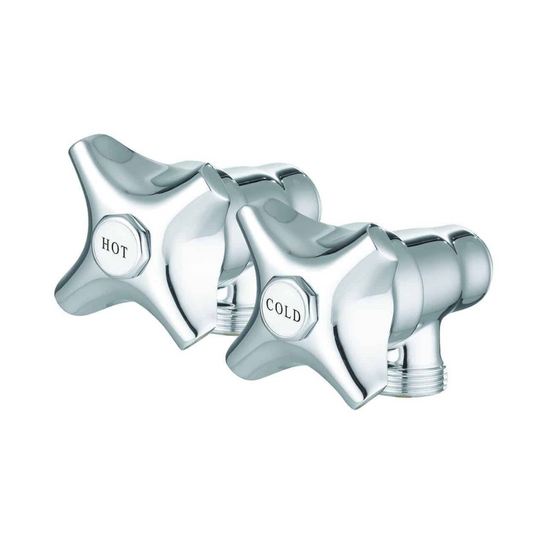 Greens Project shower stops pair - chrome 51861000