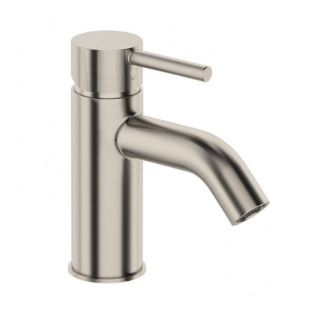 Robertson Uno Basin Mixer Curved Spout - Brush Nickle 43951.04