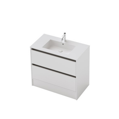 St Michel City 50 - 900mm Floor vanity White 3445-F1