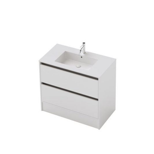 St Michel City 50 - 900mm Floor vanity White 3445-F1