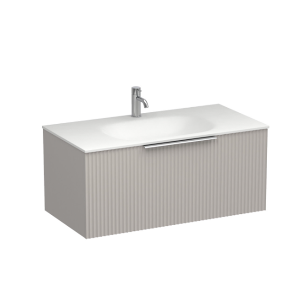 Plumbline Forma Spio 900 1 Drawer Vanity - Tusk