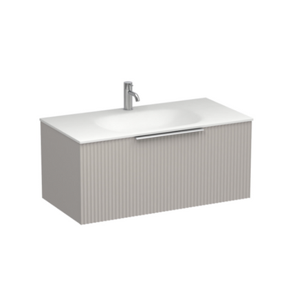 Plumbline Forma Spio 900 1 Drawer Vanity - Tusk