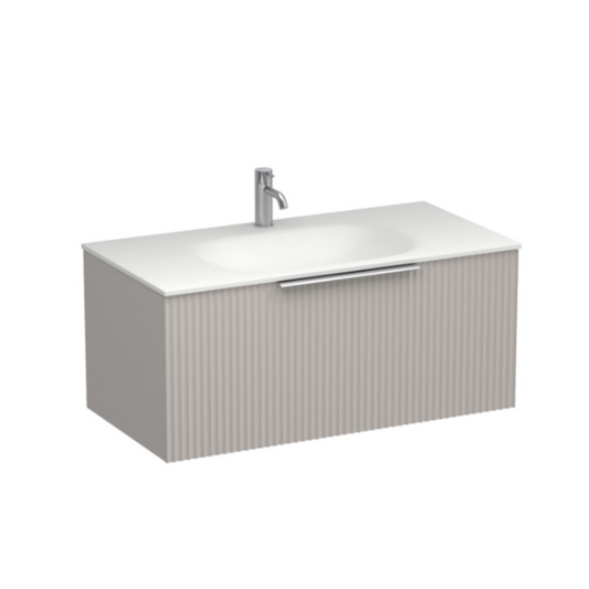 Plumbline Forma Spio 900 1 Drawer Vanity - Tusk