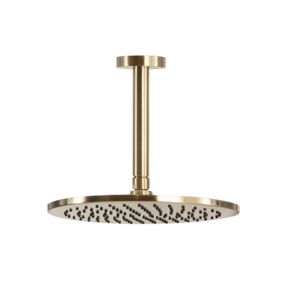 Waterware - Scarab Rain Shower with Ceiling Arm Brushed Gold- FWSC10BG